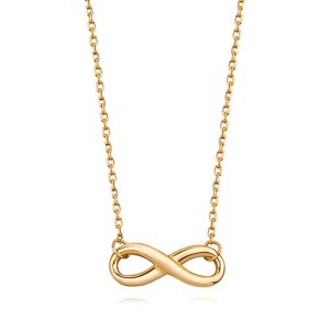 Colier argint placat cu aur galben cu pandantiv infinit DiAmanti Z1097NG-DIA (Argint 925‰ 2 g.)